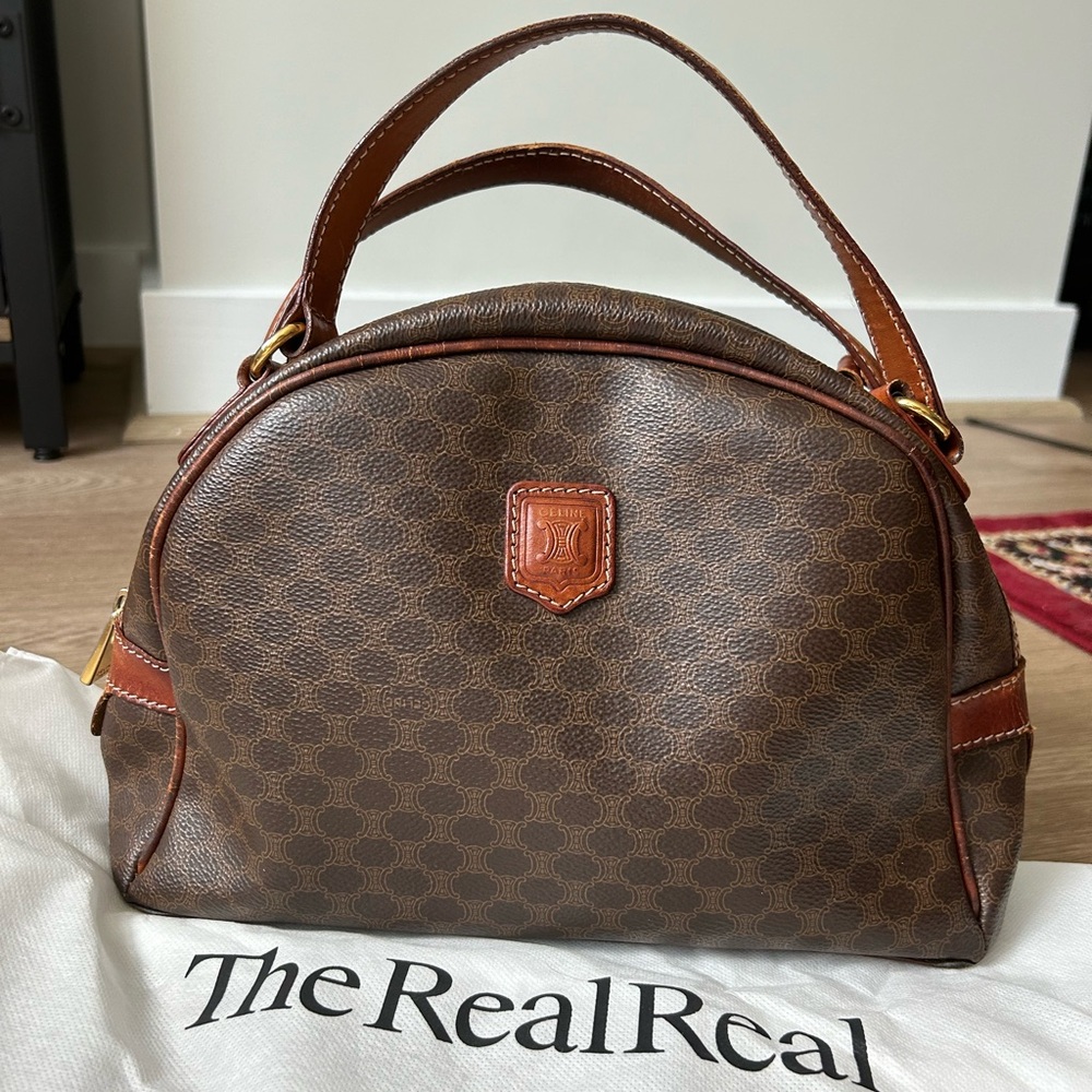 Celine Macadam Dome Bowler Handbag